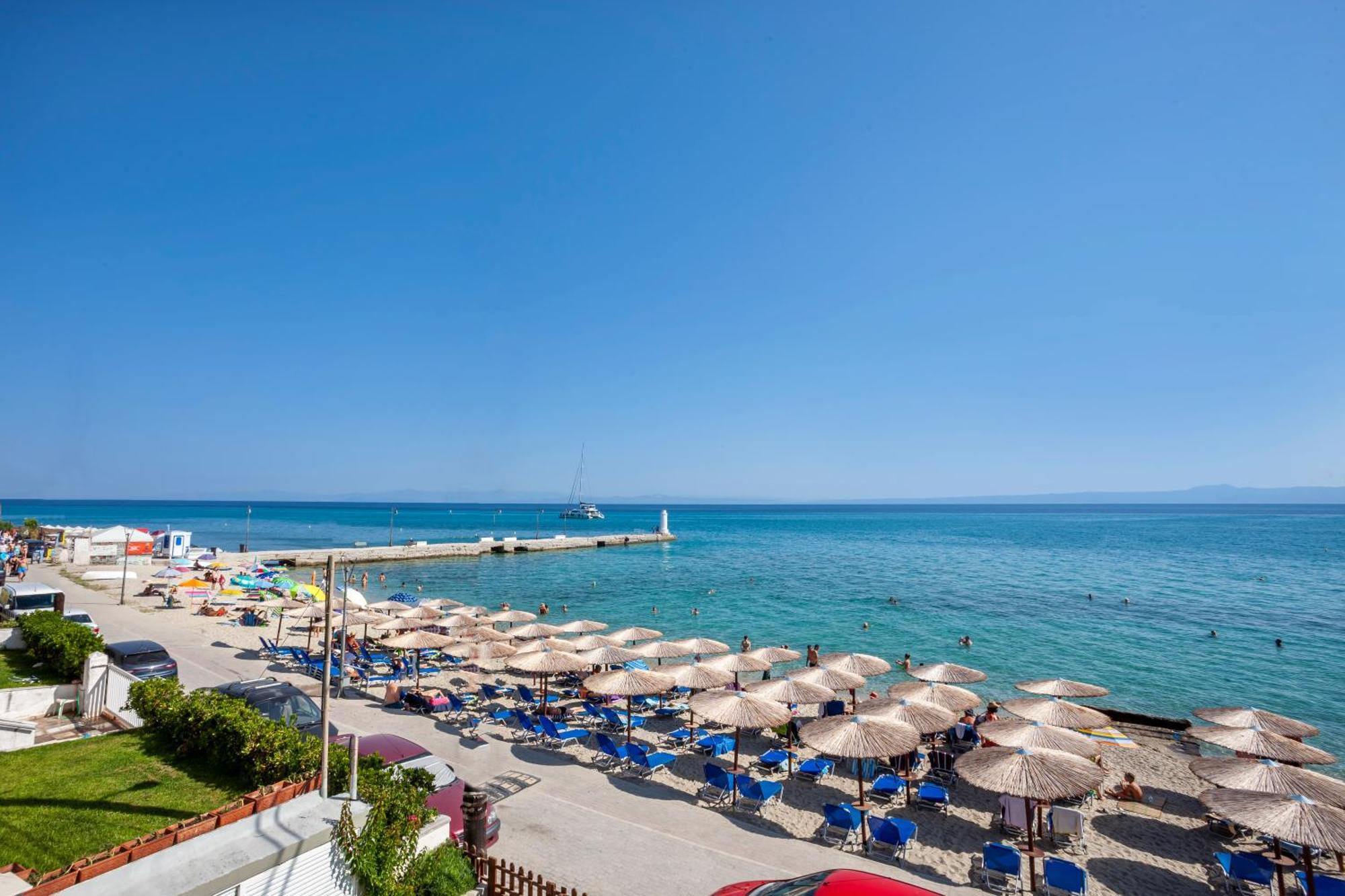 Aleksia Seaside Deluxe Apartment Pefkochori Exterior foto