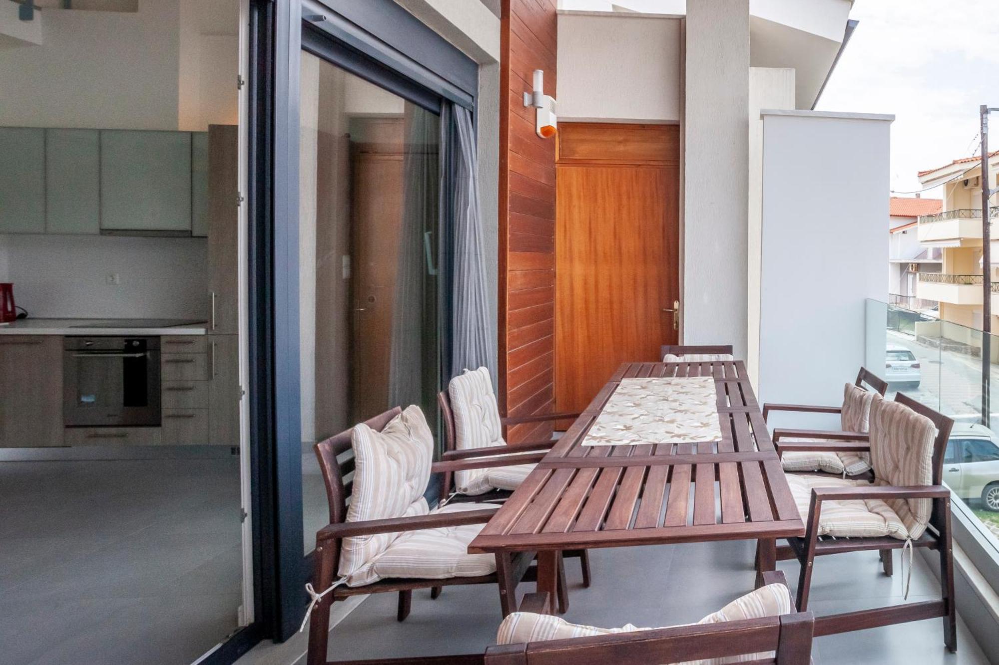 Aleksia Seaside Deluxe Apartment Pefkochori Exterior foto